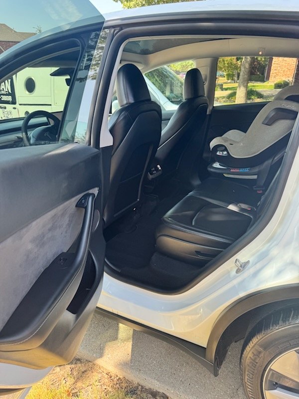 Back seat after detailing